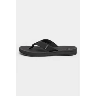 QUIKSILVER, Papuci flip-flop cu logo, Negru, 8