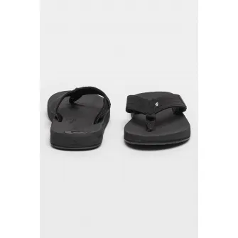 QUIKSILVER, Papuci flip-flop cu logo, Negru, 8