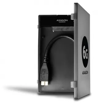 Внешний рэк Axagon ADSA-1S6, USB 3.0, совместимый 2,5-дюймовый SATA HDD/SSD, 6 Гбит/с, Черный