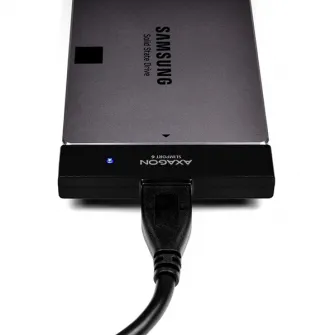 Внешний рэк Axagon ADSA-1S6, USB 3.0, совместимый 2,5-дюймовый SATA HDD/SSD, 6 Гбит/с, Черный
