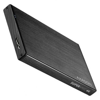 Axagon EE25-XA6 External Rack, USB 3.0, совместимость с 2,5-дюймовым жестким / твердотельным накопителем SATA, 6 Гбит / с, алюминий, черный