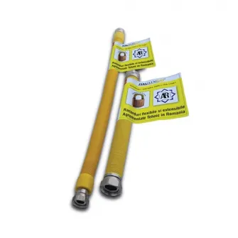 Racord flexibil-extensibil pentru gaz ITALFLEXIGAS WAT082, inox, izolat 1 / 1 300 - 600 mm FF