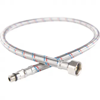 Racord flexibil Ferro, 3/8xM10x1, cu capat scurt L=60cm
