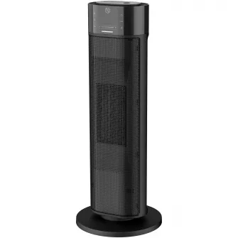 Radiator ceramic cu umidificare Heinner HCH-LH2000BK, 2000 W, Functie umidificare, Display LED, Control touch, Telecomanda, Fucntie ECO, Oprire automata, Functie Oscilare, Negru