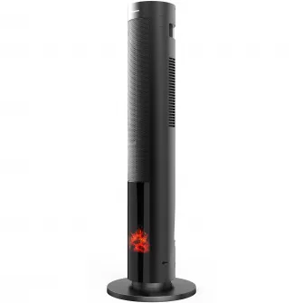 Radiator ceramic Heinner HCH-LD2000BK, 2000 W, Display LED, Control Touch, Telecomanda, Functie ECO, Oprire automata, Functie oscilare, Negru