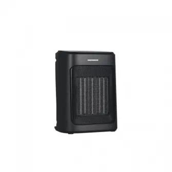 Radiator ceramic HEINNER HCH-MD20BK, 1200/2000W, Afisaj led, Control tactil, Temporizator 24h, Termostat digital, Element de incalzire PTC, Protectie impotriva rasturnarii, Protectie supraincalzire, Negru
