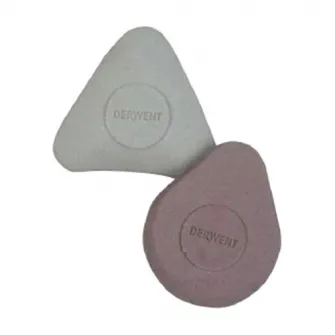 Radiera Derwent Professional, 2 buc/ set, diverse forme, ergonomica, pentru eficienta ridicata si confortabila, blister