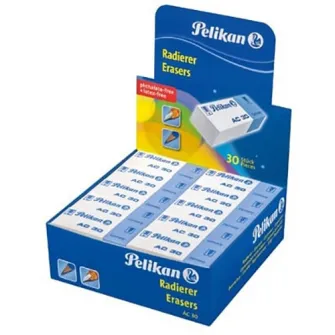 Radiera Pelikan, Ac 30 Cauciuc, Alba, 30 Bucati / Cutie