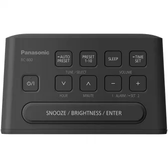 Radio cu ceas FM Panasonic RC-800EG-K, negru