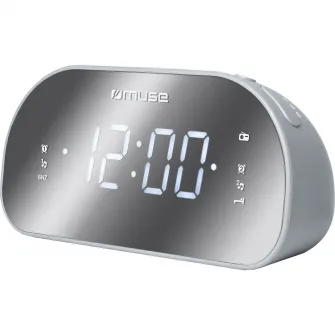 Radio cu ceas Muse M-170 CMR, Argintiu