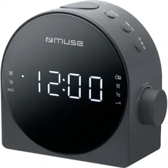 Radio cu ceas Muse M-185 CR, Negru