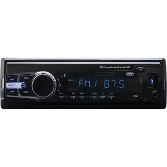 Radio MP3 player auto PNI Clementine Bus Truck 8524BT 4x45w 12V/24V 1 DIN cu SD, USB, AUX, RCA si Bluetooth 24 volt