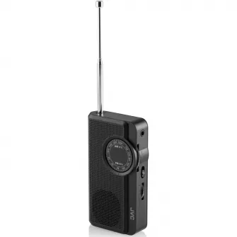 Radio portabil JVC RA-E311B, analog, negru