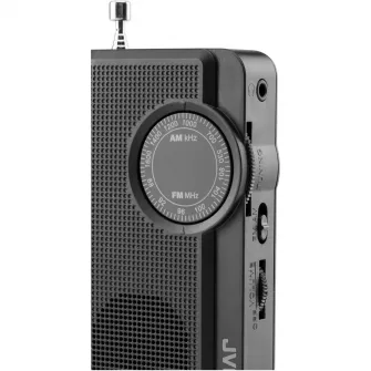 Radio portabil JVC RA-E311B, analog, negru