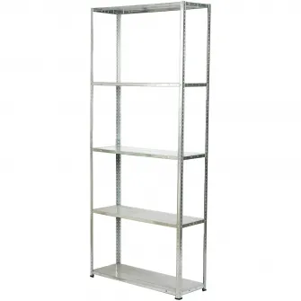 Raft Metalic SmartStoarge 170x75x30cm, 5 polite metal, 50 kg/polita, galvanizat, montaj cu suruburi