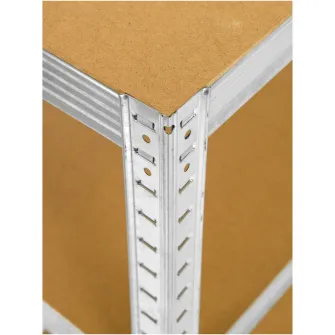 Raft Metalic SmartStorage 180x60x30cm, 5 polite MDF, 100 kg/polita, galvanizat, montaj prin clipsare