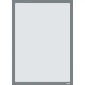 Rama auto-adeziva NOBO, magnetica, A3, 2 buc/set, argintiu