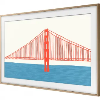 Rama Bej stil modern pentru TV Samsung The Frame 50LS03A model 2021