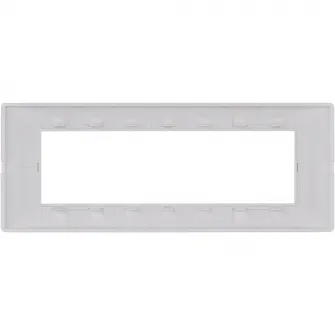 Rama decorativa Vimar Plana 14657.01, 7M plastic, Alb