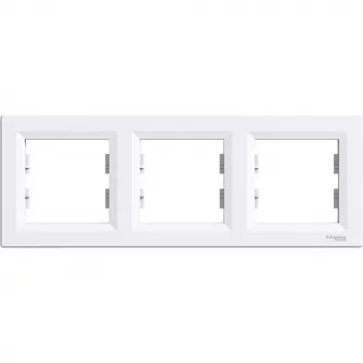 Rama tripla Schneider Asfora EPH5801321, alb