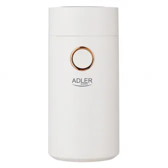 Rasnita de cafea Adler AD 4446wg, 150 W, 75 g, alb/auriu