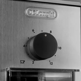Rasnita de cafea De'Longhi KG 89, 110 W, 120 g, Negru/Inox
