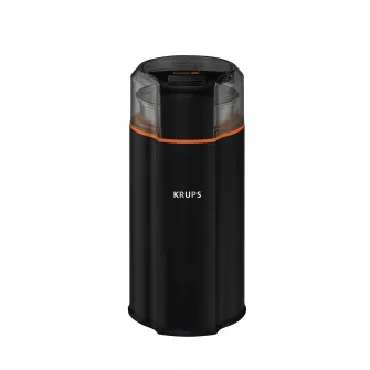 Rasnita de cafea Krups Silent Vortex GX332810, 90g, 175 W, buton Pornire/Oprire, lame din inox, negru
