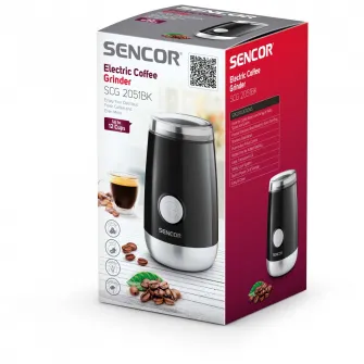 Rasnita de cafea Sencor SCG 2051BK, 150 W, 60 g, Negru