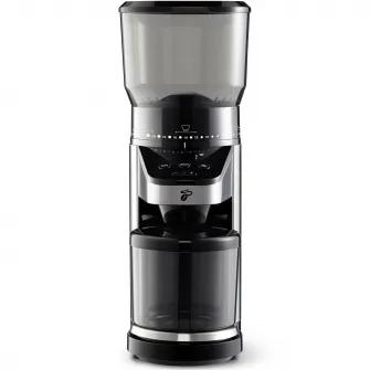 Rasnita de cafea Tchibo, 160W, recipient boabe 400g, recipient colectare 100g, 26 setari macinare, Inox