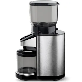 Rasnita de cafea Tchibo, 160W, recipient boabe 400g, recipient colectare 100g, 26 setari macinare, Inox
