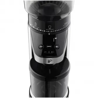 Rasnita de cafea Tchibo, 160W, recipient boabe 400g, recipient colectare 100g, 26 setari macinare, Inox