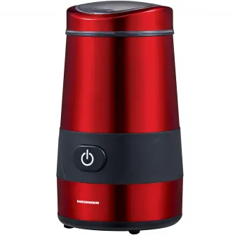 Rasnita electrica Heinner HCG-200RED, 200 W, 60 g, Interior Inox, Rosu