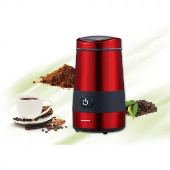 Rasnita electrica Heinner HCG-200RED, 200 W, 60 g, Interior Inox, Rosu