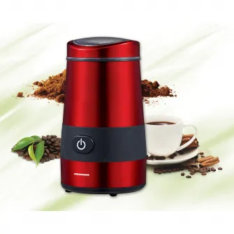 Rasnita electrica Heinner HCG-200RED, 200 W, 60 g, Interior Inox, Rosu