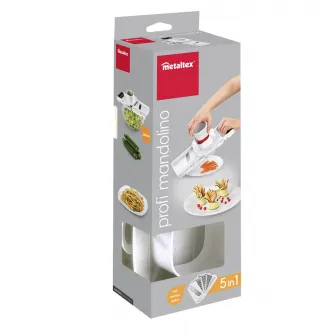 Razatoare universala Metaltex Profi-Mandolino, 5 modele lame inox, corp plastic ABS