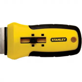 Razuitor pentru sticla/geamuri Stanley 0-28-217, indeparteaza vopsea, adeziv, chit sau adezivi de pe sticla, faianta, pereti, podele sau alte suprafete netede lama retractabila, design ergonomic, maner confortabil antiderapant