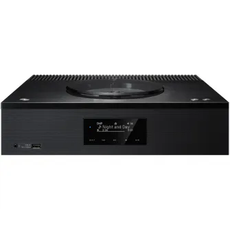 Receiver Technics SA-C100EG-K, Amplificator digital, CD, Chromecast built-in, AirPlay 2, Bluetooth®, 2x50 W, Argintiu