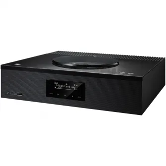 Receiver Technics SA-C100EG-K, Amplificator digital, CD, Chromecast built-in, AirPlay 2, Bluetooth®, 2x50 W, Argintiu