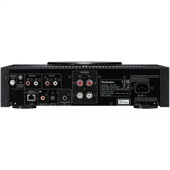 Receiver Technics SA-C100EG-K, Amplificator digital, CD, Chromecast built-in, AirPlay 2, Bluetooth®, 2x50 W, Argintiu