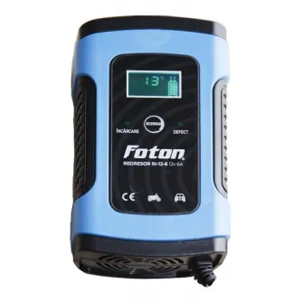 Redresor auto inteligent Foton RI-12-6 ,functie regenerare/desulfatare, 12V/6A