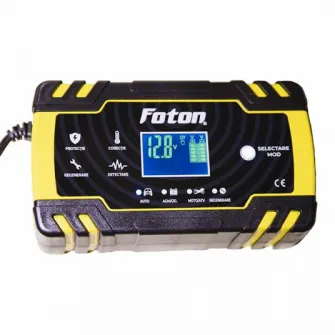 Redresor auto inteligent Foton RI-1224-8, functie regenerare/desulfatare ,12V/8A, 24V/4A
