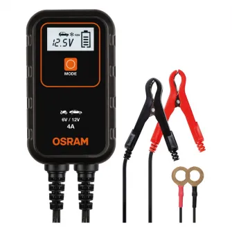 Redresor auto Osram BATTERYcharge 904, 4A, 6V/12V, compatibil sistem Start/Stop