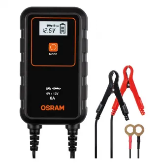 Redresor auto Osram BATTERYcharge 906, 6A, 6V/12V, compatibil sistem Start/Stop