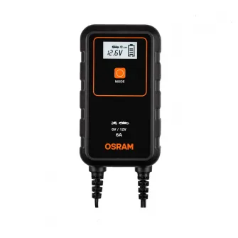 Redresor auto Osram BATTERYcharge 906, 6A, 6V/12V, compatibil sistem Start/Stop