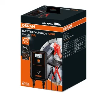 Redresor auto Osram BATTERYcharge 906, 6A, 6V/12V, compatibil sistem Start/Stop