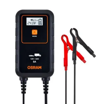 Redresor auto Osram BATTERYcharge 908, 8A, 12V/24V, compatibil sistem Start/Stop
