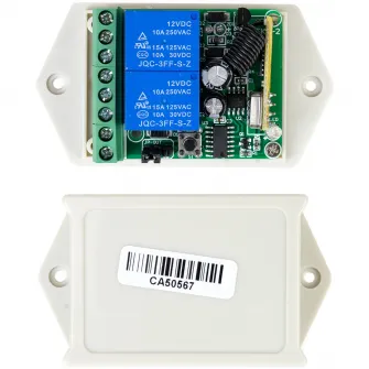 Releu cu telecomanda PNI CA500 pentru comanda 1 sau 2 usi de garaj, porti, bariere, 2 relee, alimentare 12V