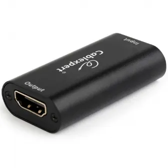Repeater semnal Gembird, HDMI (M) la HDMI (M), extindere semnal pana la 40m, Negru, DRP-HDMI-02