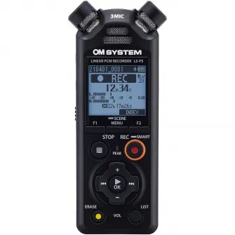 Reportofon stereo OLYMPUS OM SYSTEM LS-P5, PCM liniar, Videographer Kit