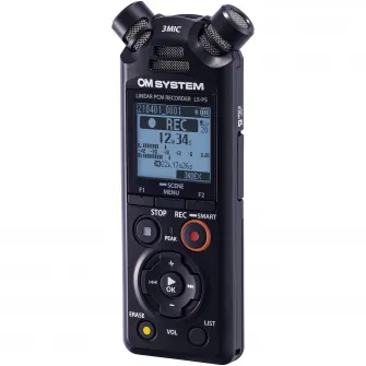 Reportofon stereo OLYMPUS OM SYSTEM LS-P5, PCM liniar, Videographer Kit